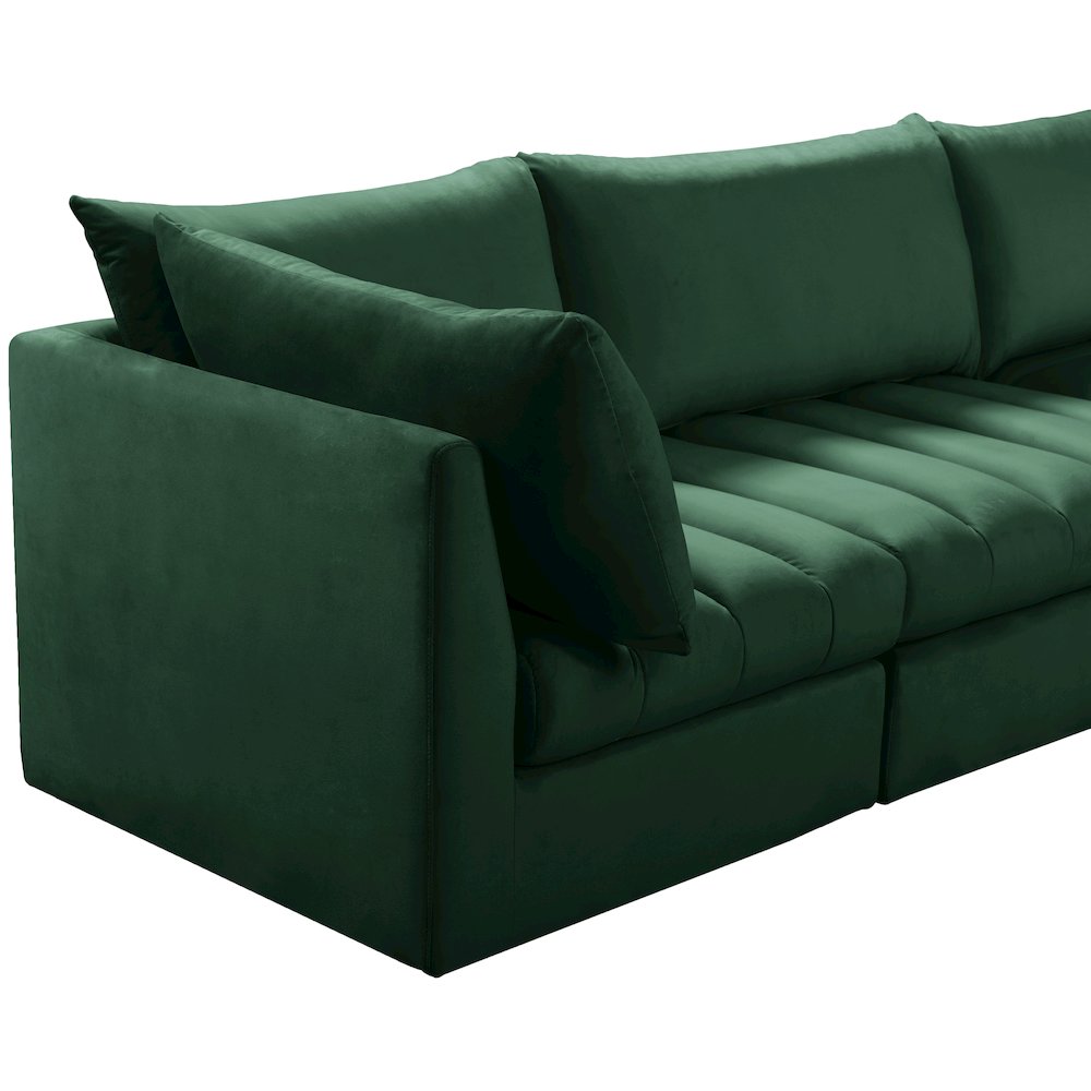 Jacob Green Velvet Modular Sofa