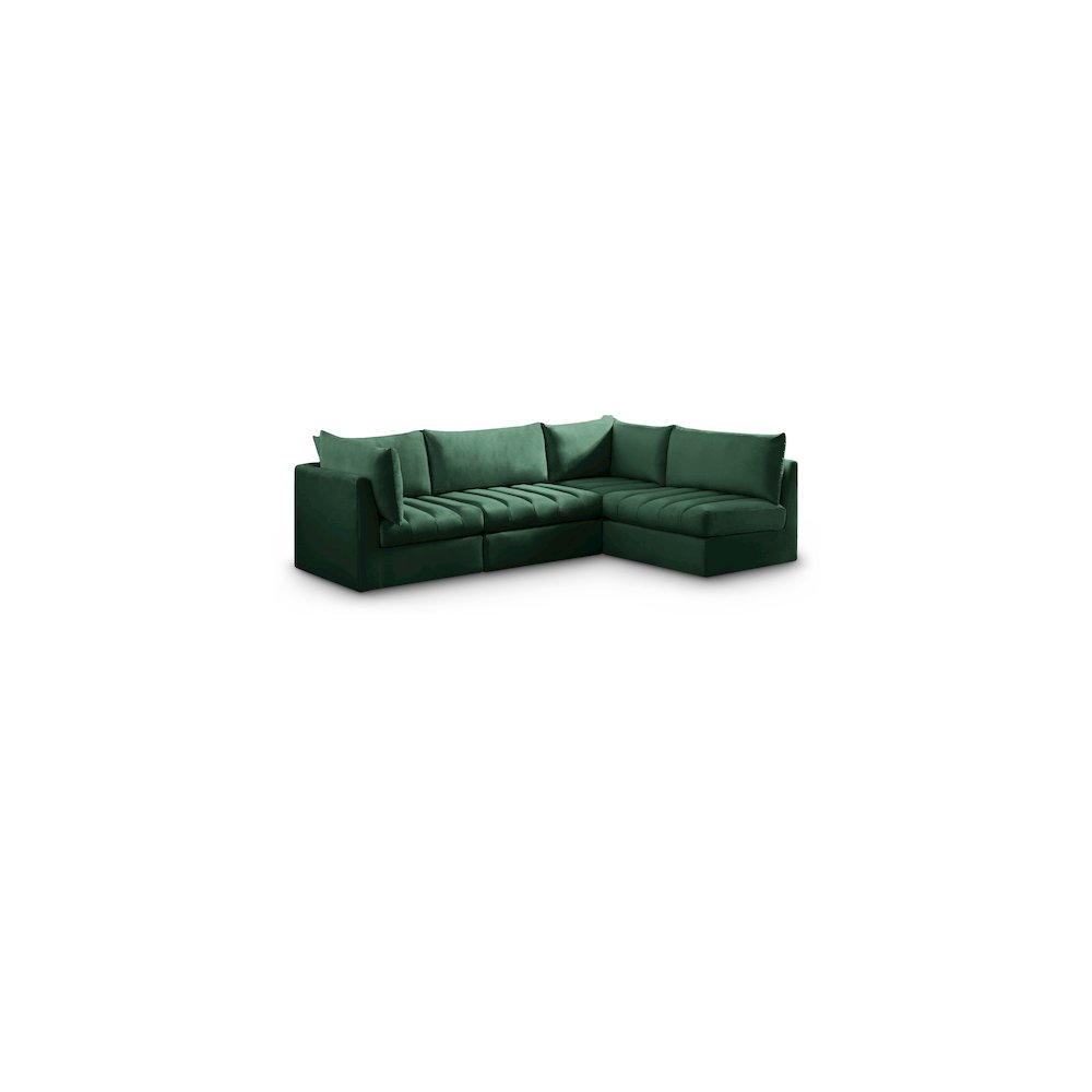Jacob Green Velvet Modular Sectional