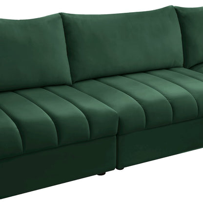 Jacob Green Velvet Modular Sectional