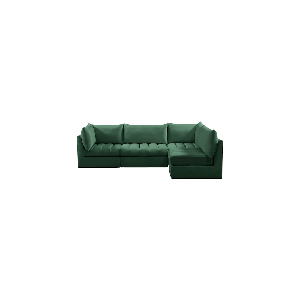 Jacob Green Velvet Modular Sectional