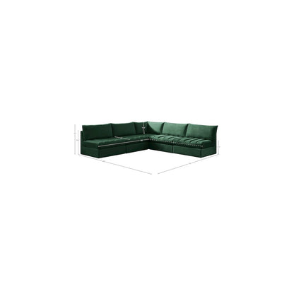 Jacob Green Velvet Modular Sectional