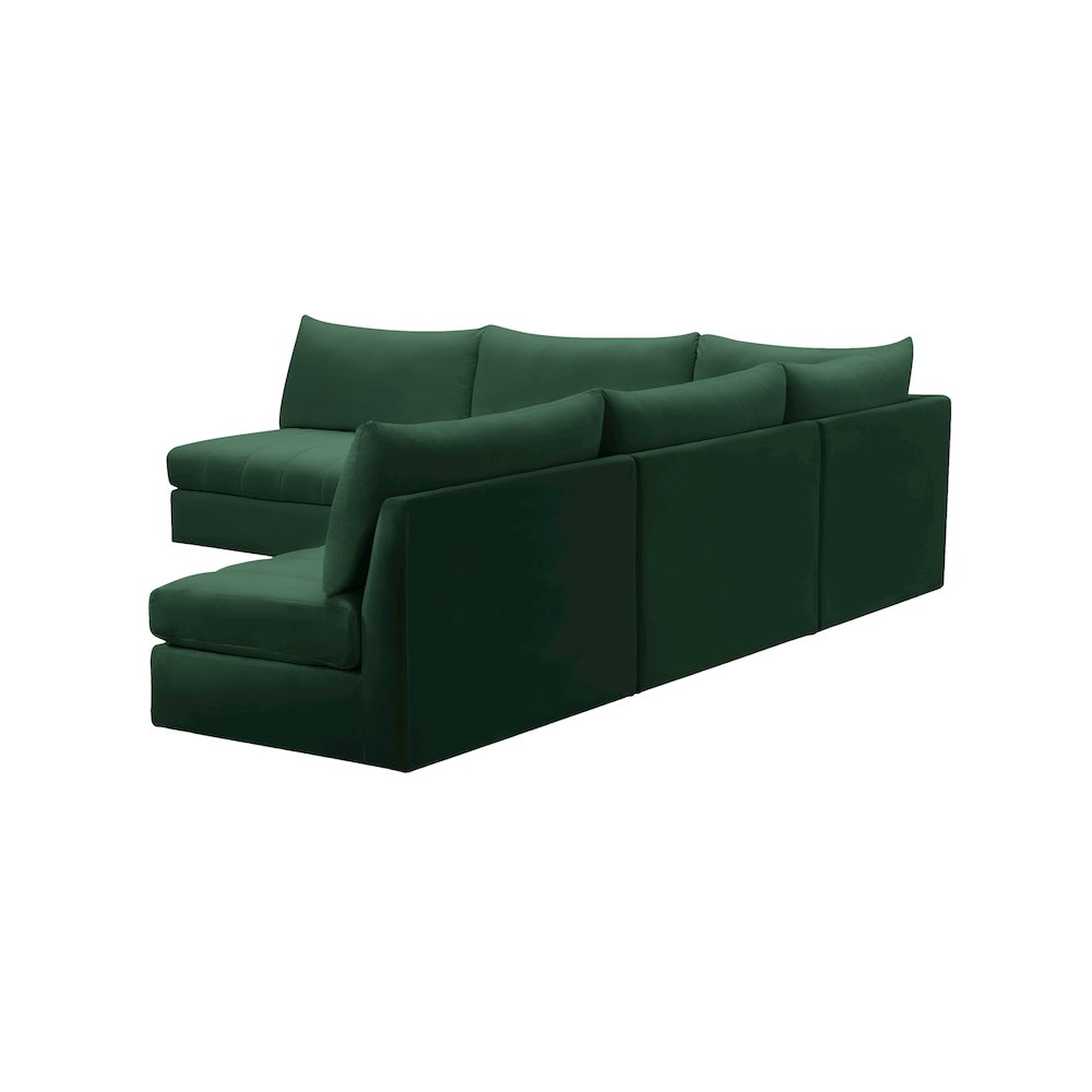 Jacob Green Velvet Modular Sectional