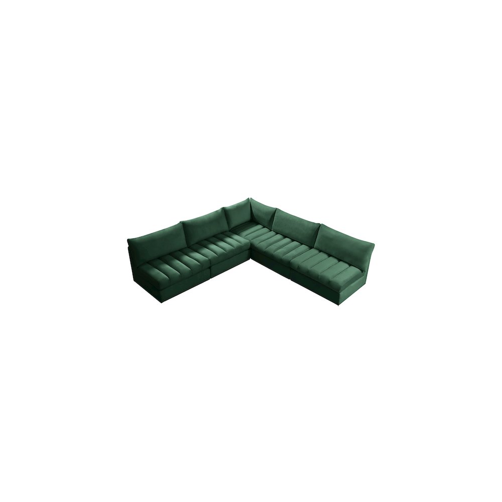 Jacob Green Velvet Modular Sectional