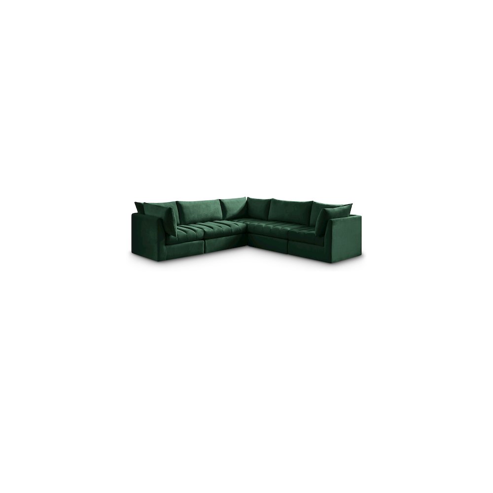 Jacob Green Velvet Modular Sectional