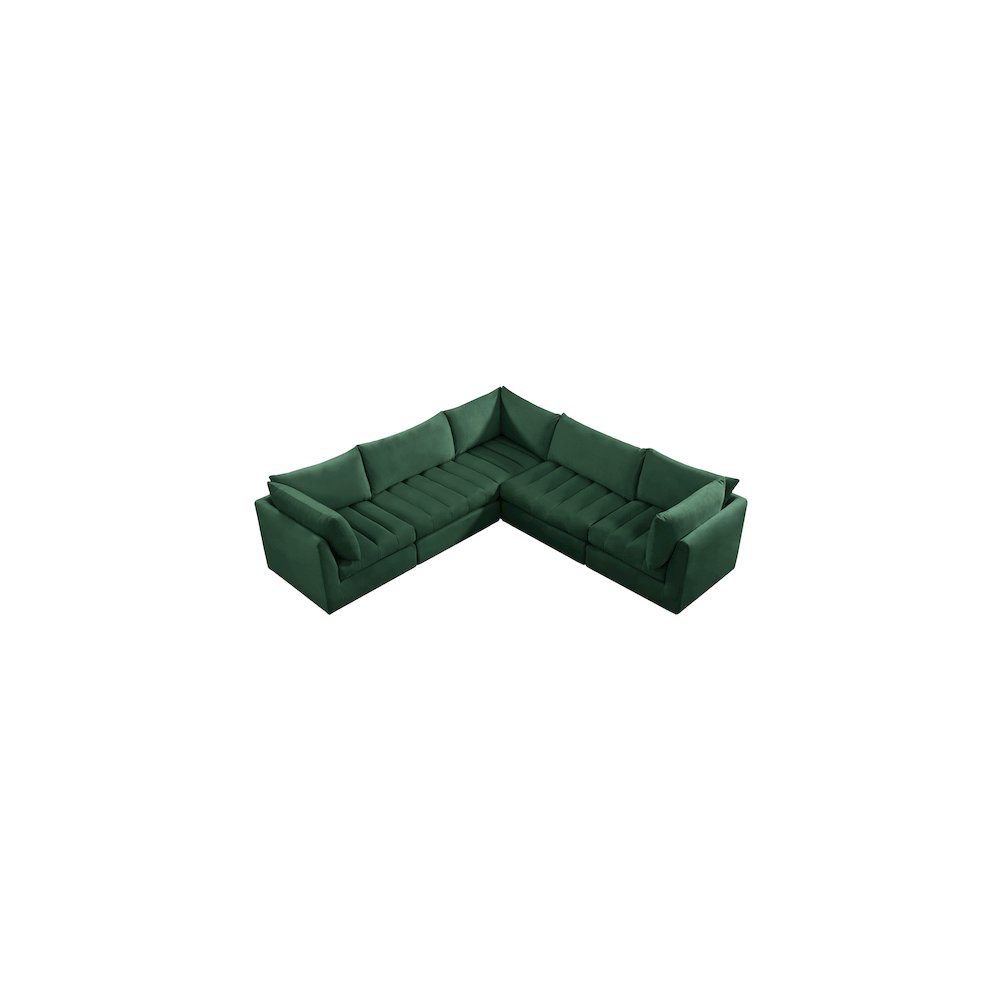 Jacob Green Velvet Modular Sectional