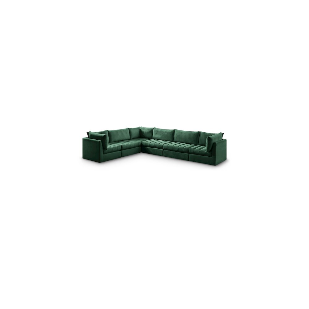 Jacob Green Velvet Modular Sectional