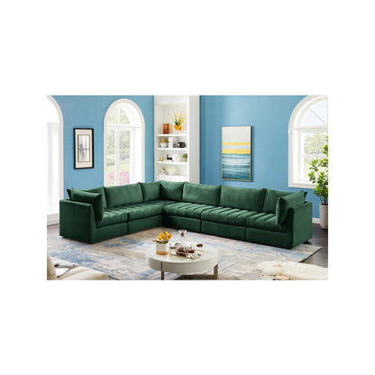 Jacob Green Velvet Modular Sectional