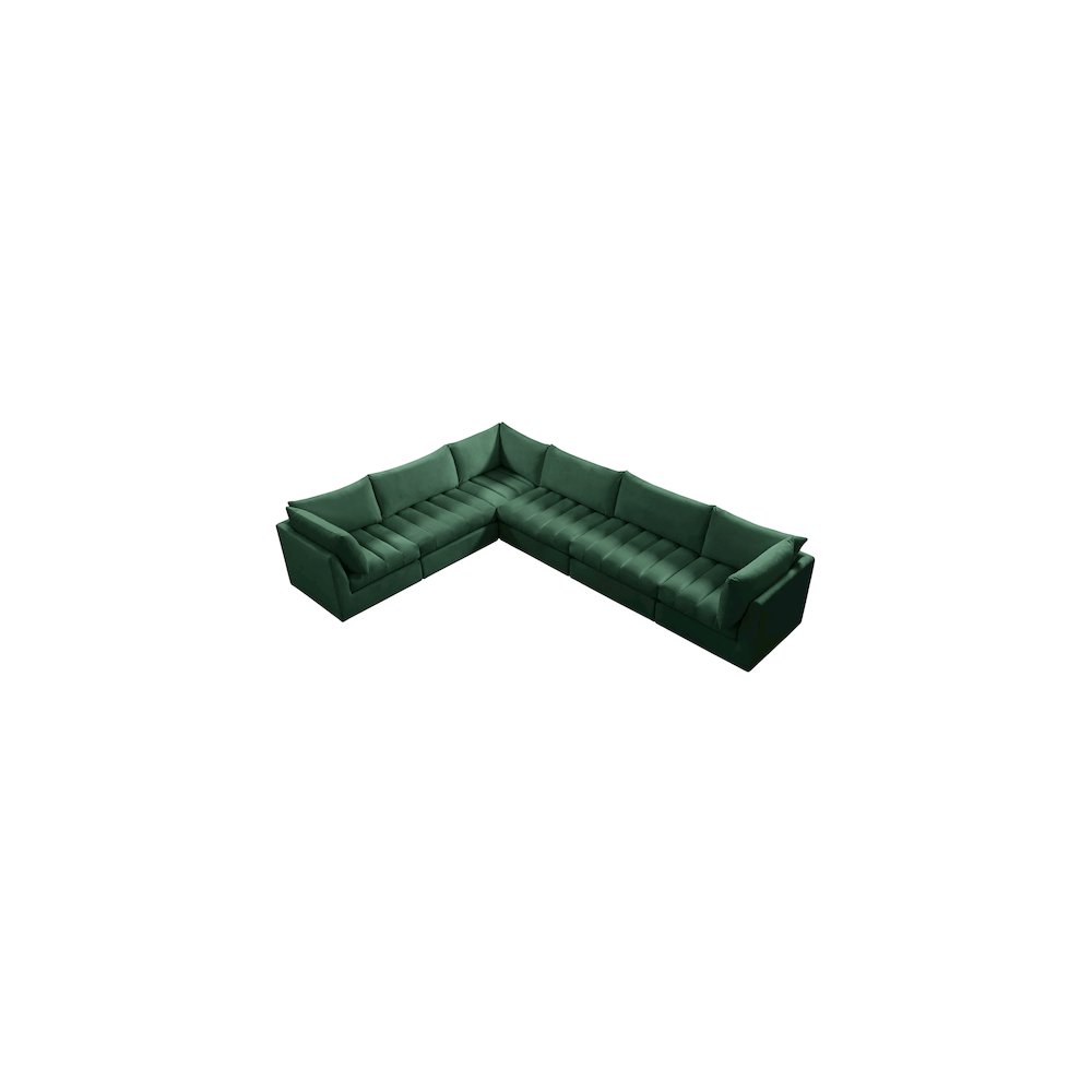 Jacob Green Velvet Modular Sectional