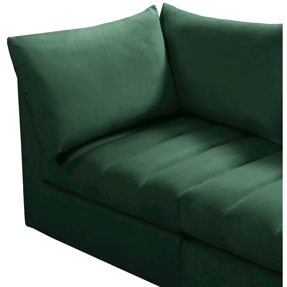 Jacob Green Velvet Modular Sectional