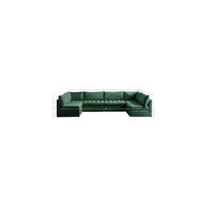 Jacob Green Velvet Modular Sectional