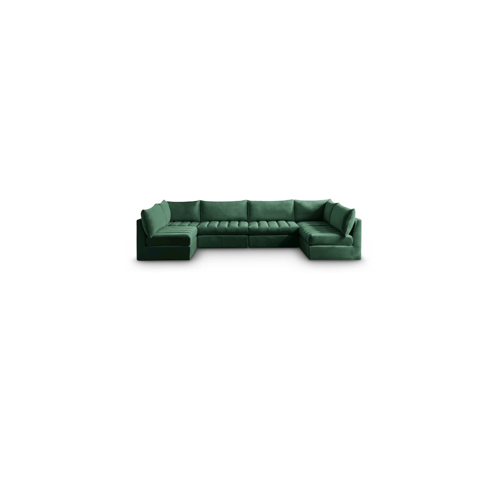 Jacob Green Velvet Modular Sectional