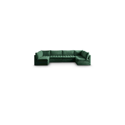 Jacob Green Velvet Modular Sectional