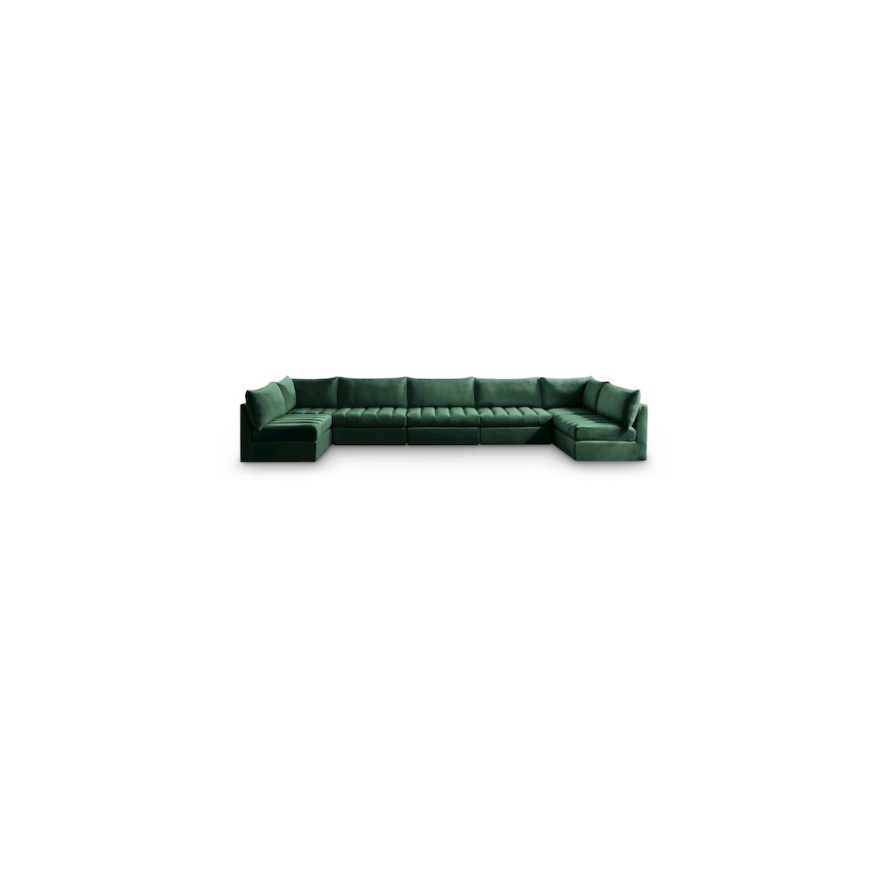 Jacob Green Velvet Modular Sectional