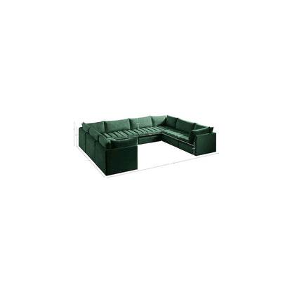 Jacob Green Velvet Modular Sectional