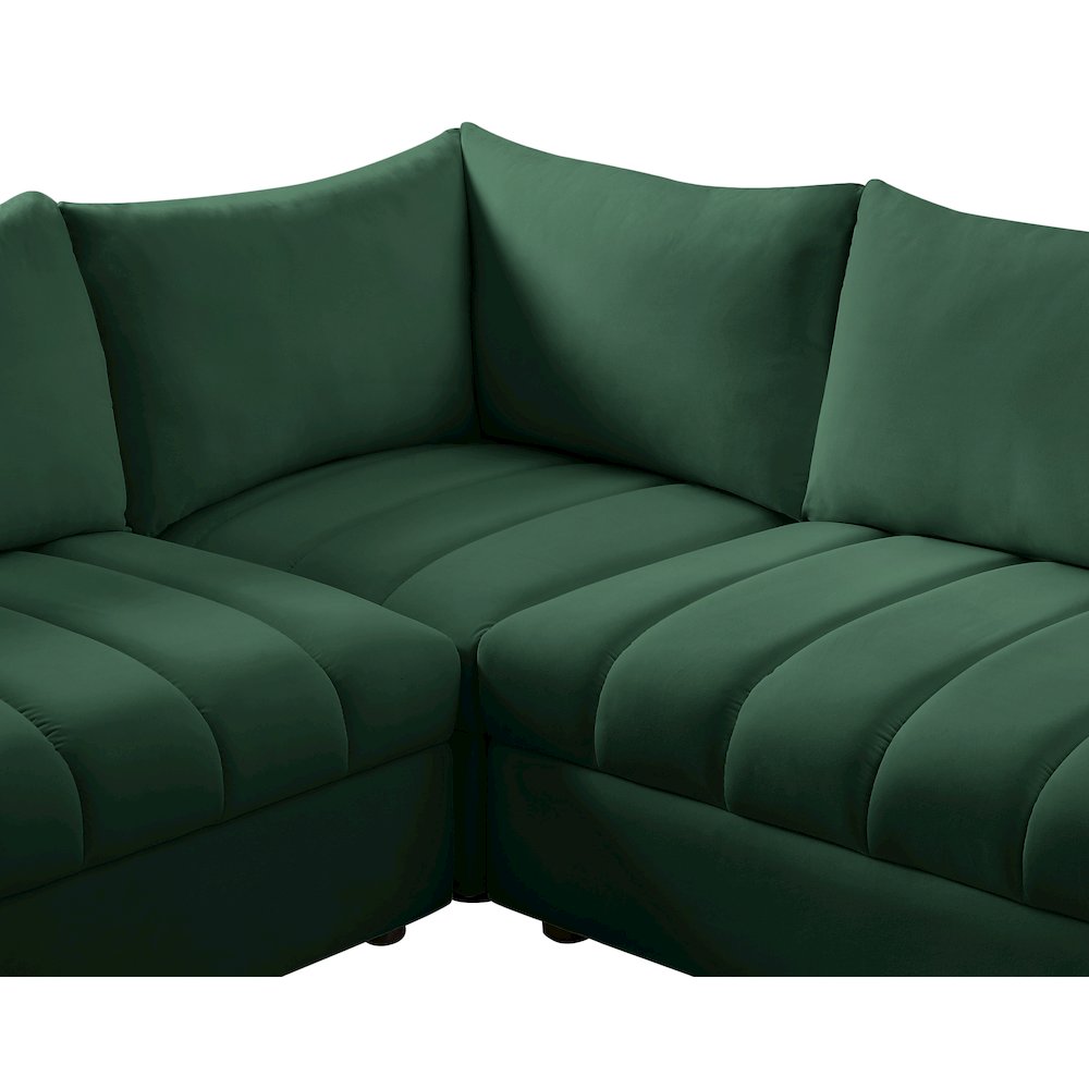 Jacob Green Velvet Modular Sectional