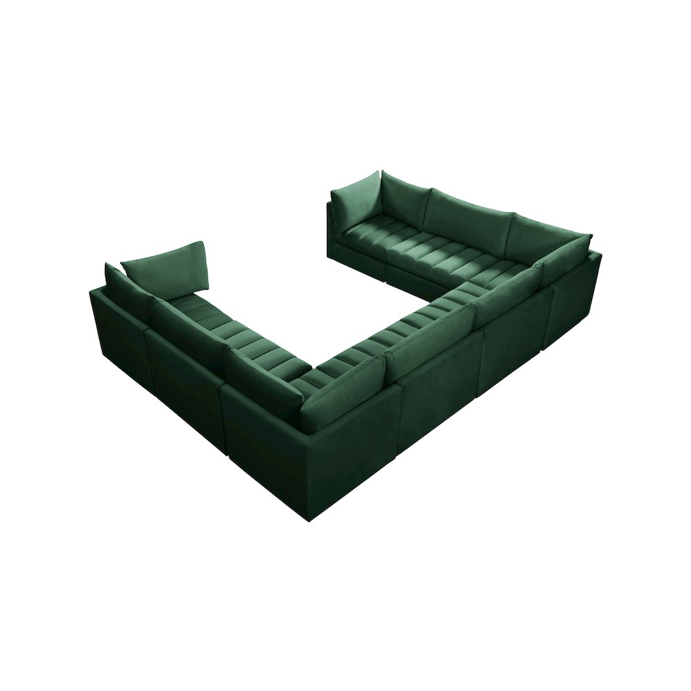 Jacob Green Velvet Modular Sectional