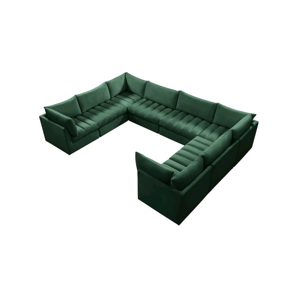 Jacob Green Velvet Modular Sectional