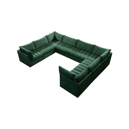 Jacob Green Velvet Modular Sectional