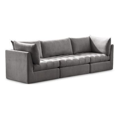 Jacob Grey Velvet Modular Sofa
