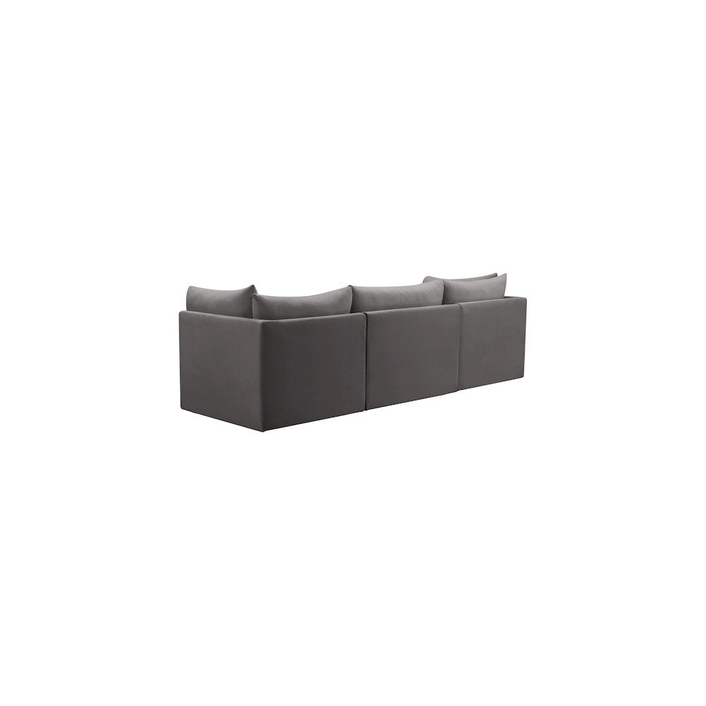 Jacob Grey Velvet Modular Sofa