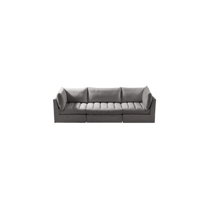 Jacob Grey Velvet Modular Sofa