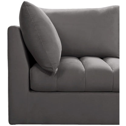 Jacob Grey Velvet Modular Sofa