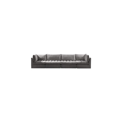 Jacob Grey Velvet Modular Sofa