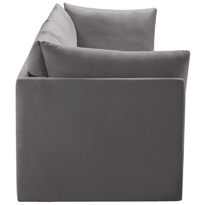 Jacob Grey Velvet Modular Sofa