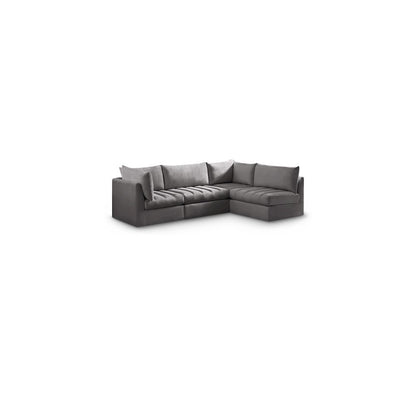 Jacob Grey Velvet Modular Sectional