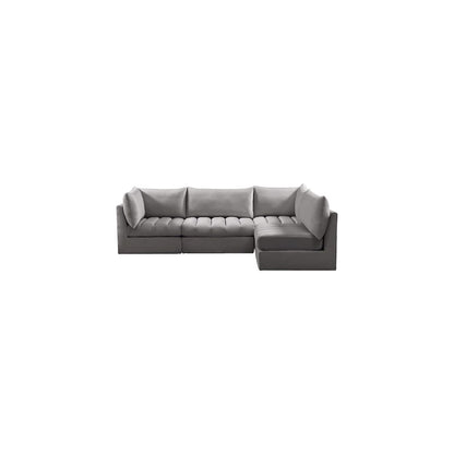 Jacob Grey Velvet Modular Sectional