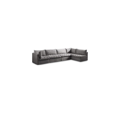 Jacob Grey Velvet Modular Sectional