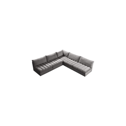 Jacob Grey Velvet Modular Sectional