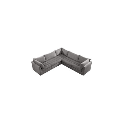 Jacob Grey Velvet Modular Sectional