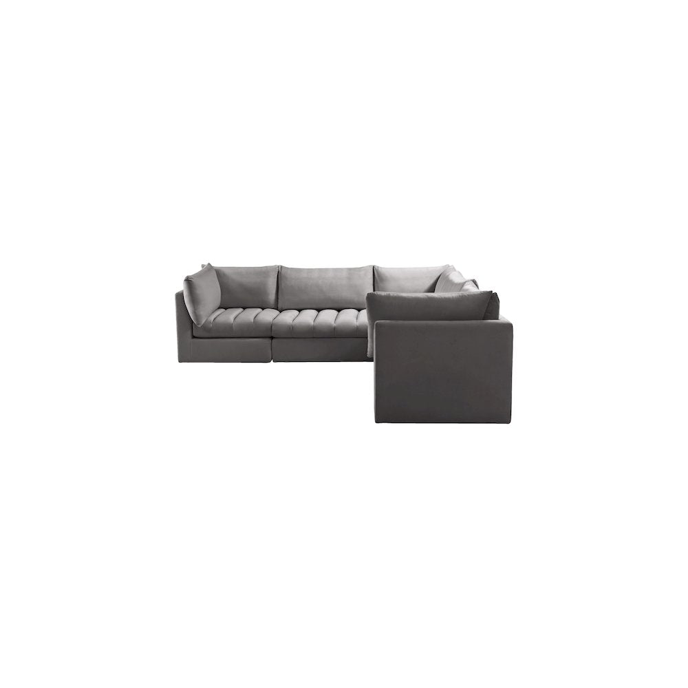 Jacob Grey Velvet Modular Sectional