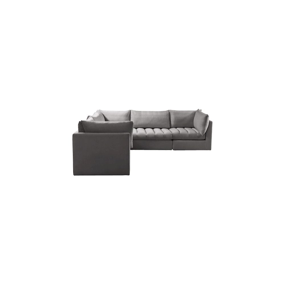 Jacob Grey Velvet Modular Sectional