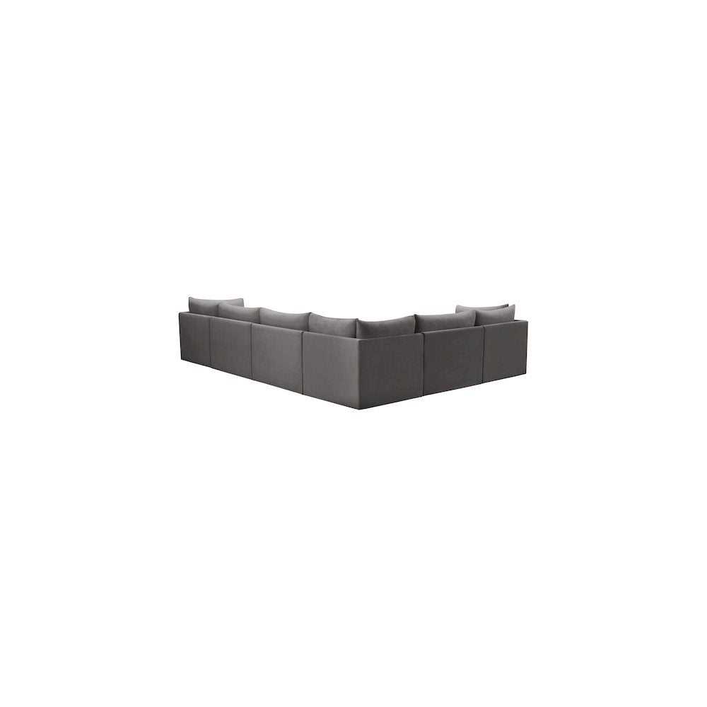 Jacob Grey Velvet Modular Sectional
