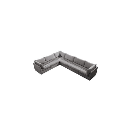 Jacob Grey Velvet Modular Sectional
