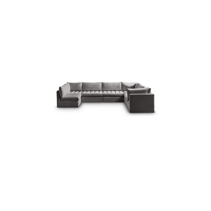 Jacob Grey Velvet Modular Sectional