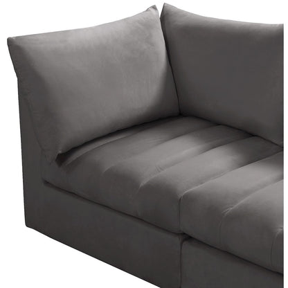 Jacob Grey Velvet Modular Sectional