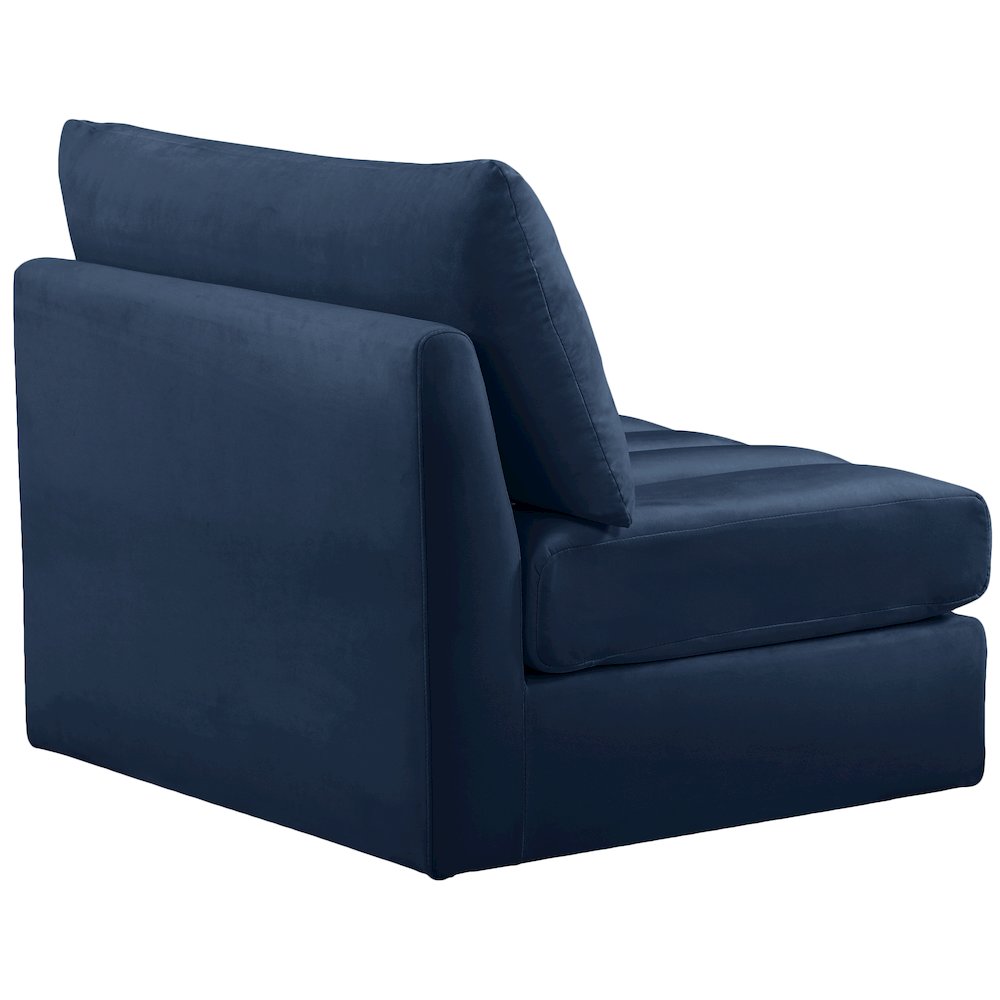 Jacob Navy Velvet Armless