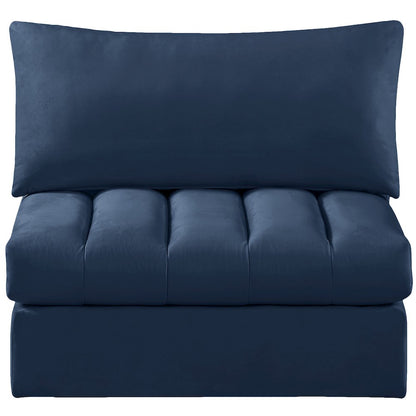 Jacob Navy Velvet Armless