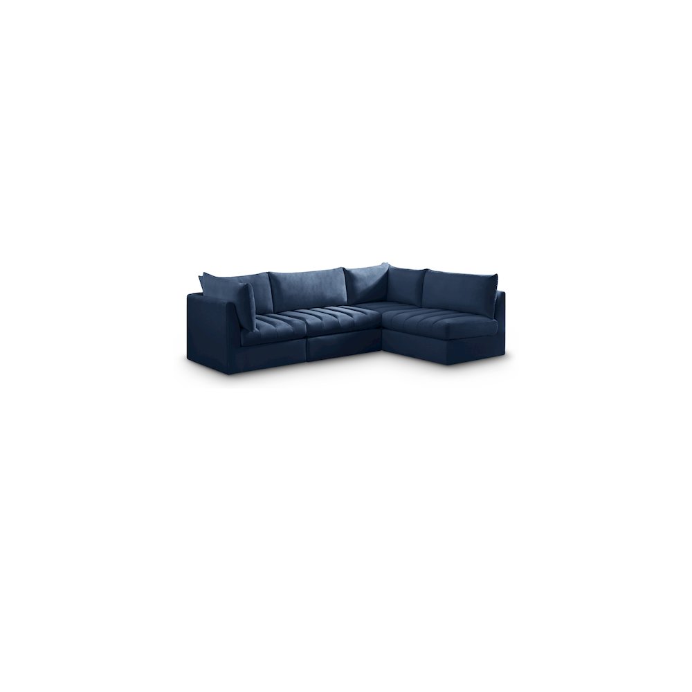 Jacob Navy Velvet Modular Sectional