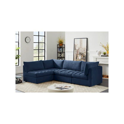 Jacob Navy Velvet Modular Sectional