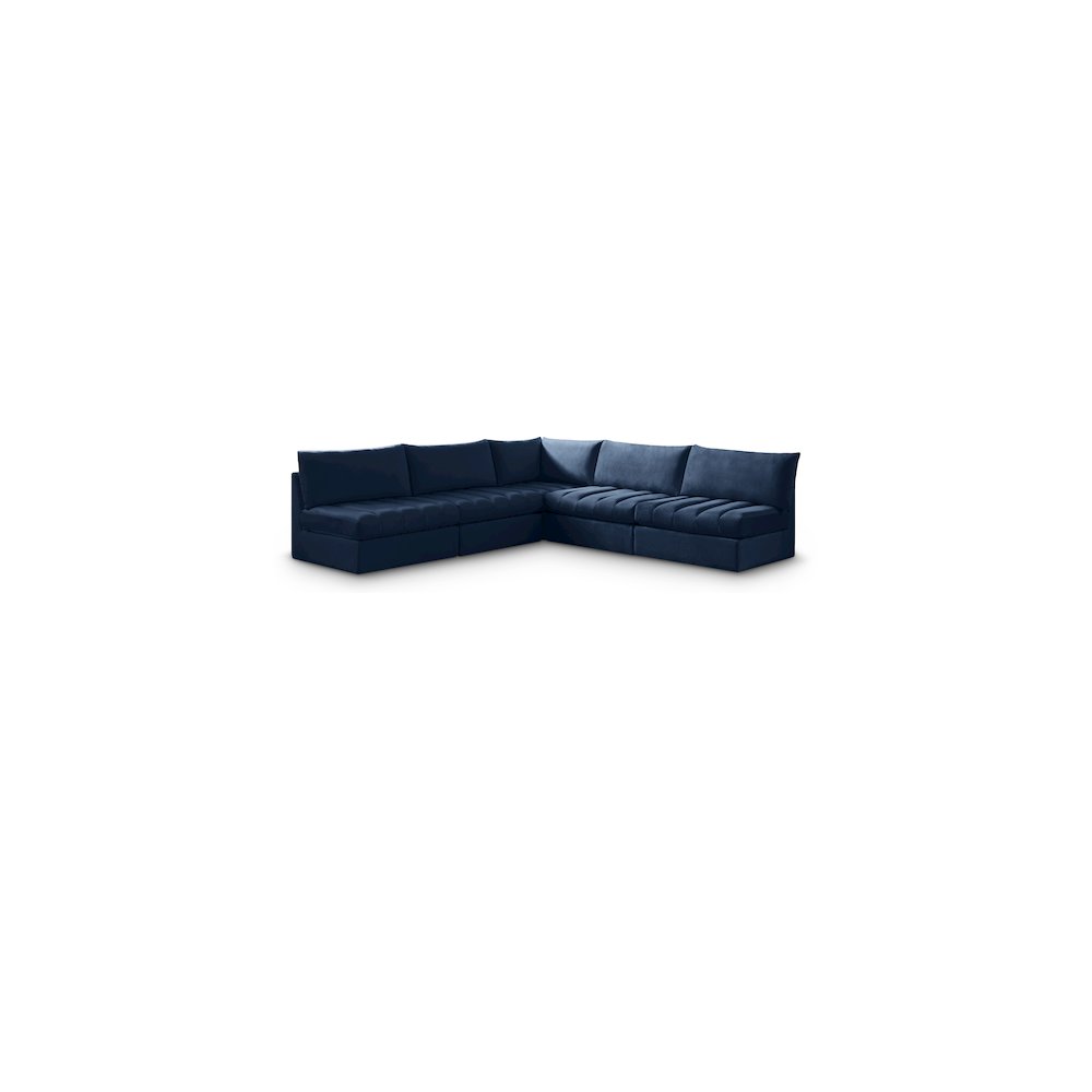 Jacob Navy Velvet Modular Sectional