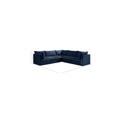 Jacob Navy Velvet Modular Sectional