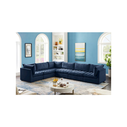 Jacob Navy Velvet Modular Sectional