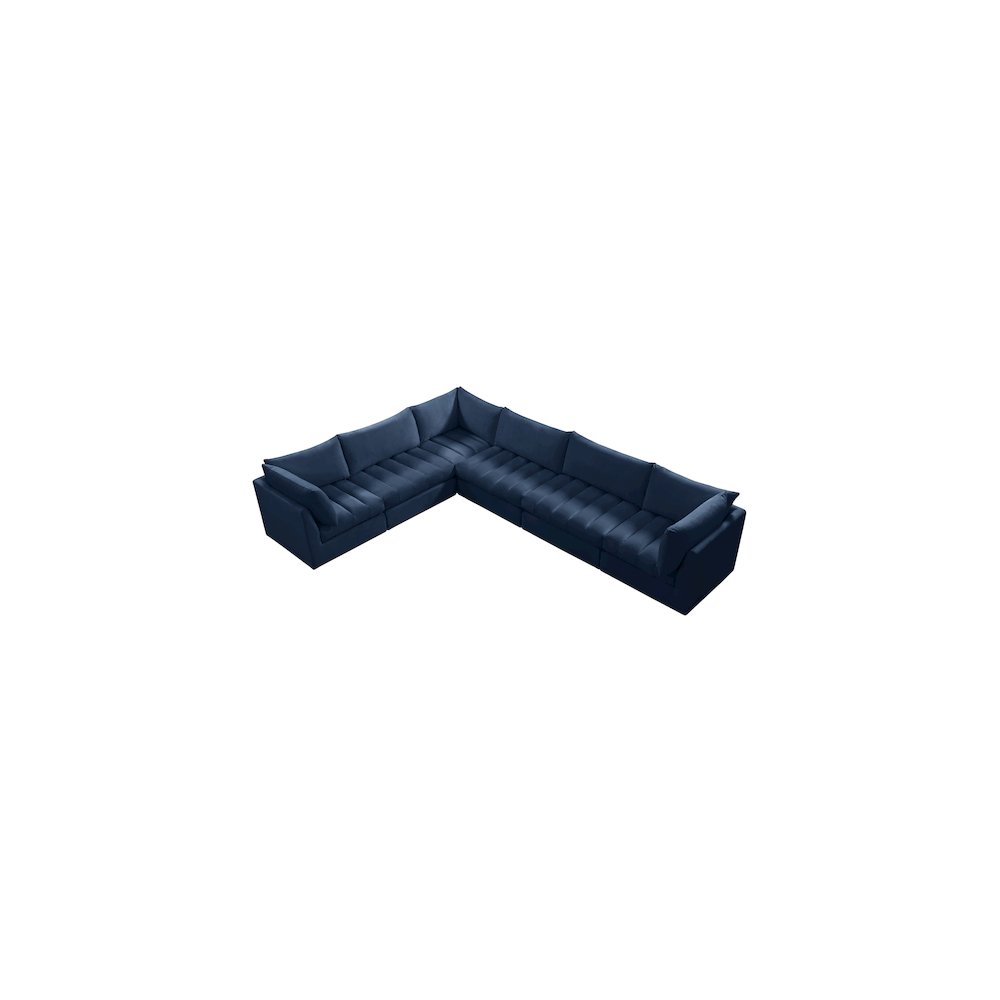Jacob Navy Velvet Modular Sectional