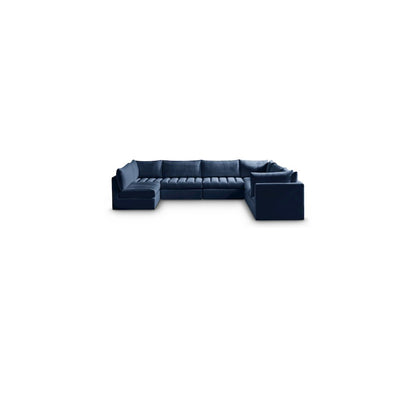 Jacob Navy Velvet Modular Sectional