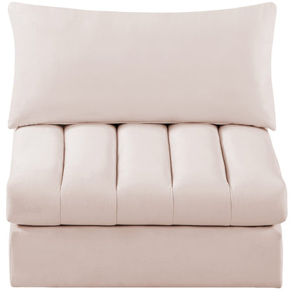Jacob Pink Velvet Armless
