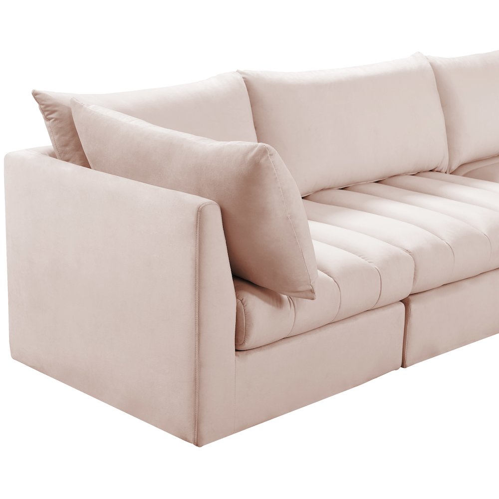 Jacob Pink Velvet Modular Sofa